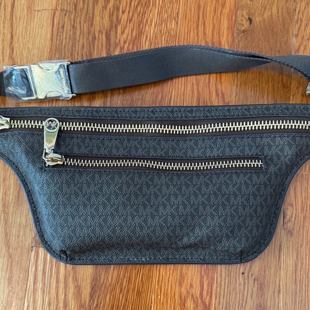 Michael Kors dark brown Belt Bag with Gold Accents - Picture 3 of 3